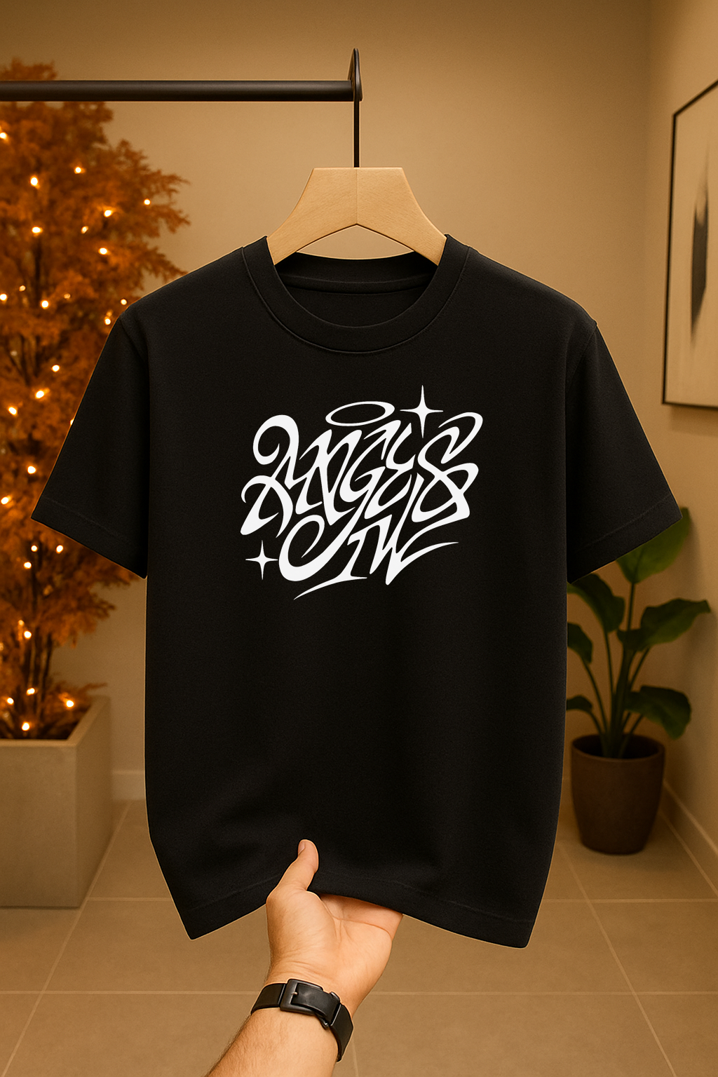 Custom graphic Y2K style "Angelsotw"