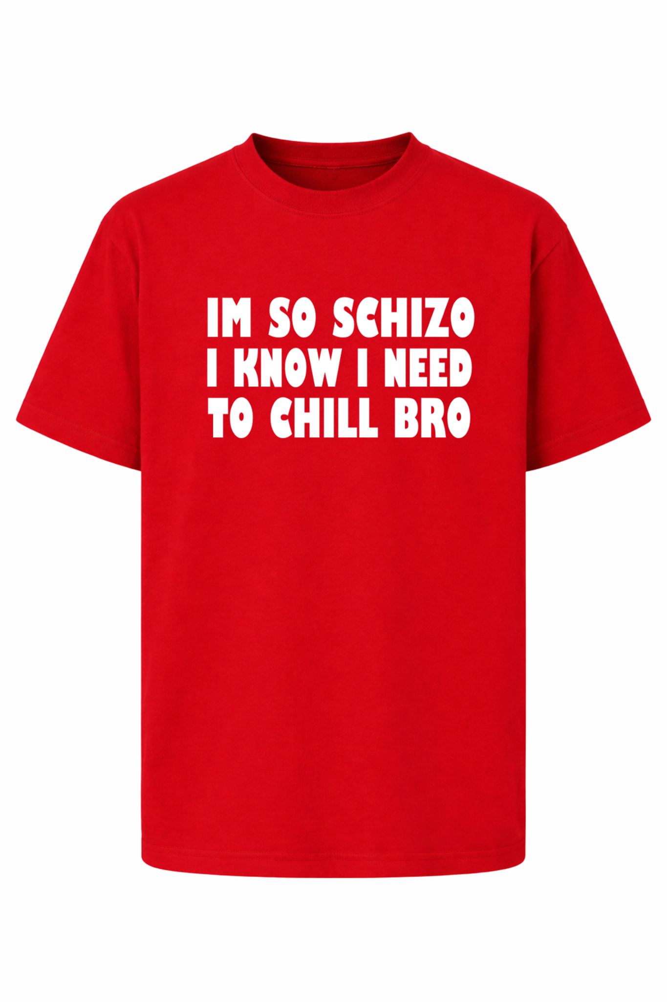 I'm so schizo, I know I need to chill bro T-Shirt