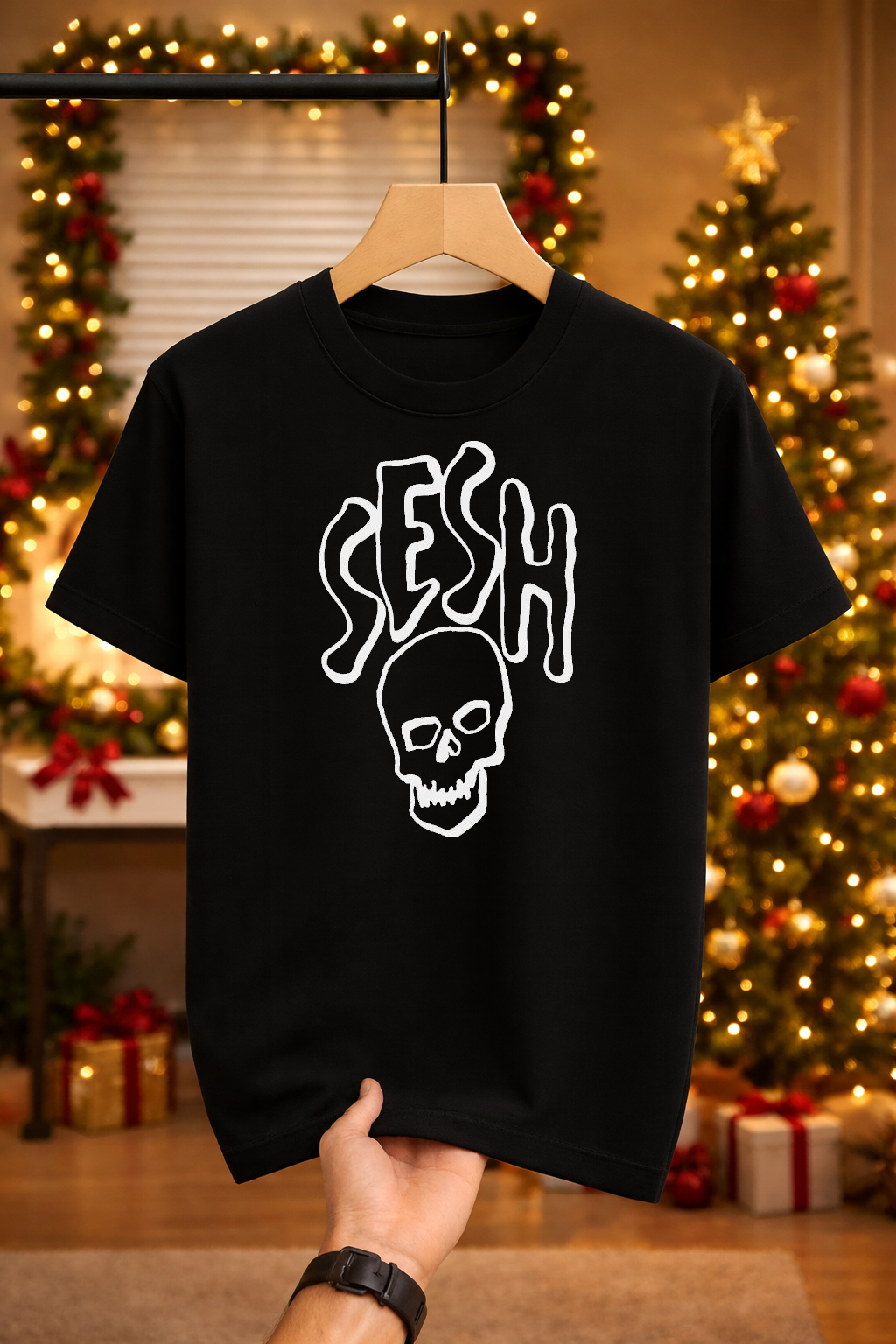 Sesh Logo Bones fanmade T-shirt in black