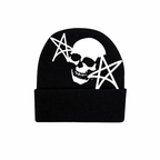 Skull & Stars Y2K Style Beanie