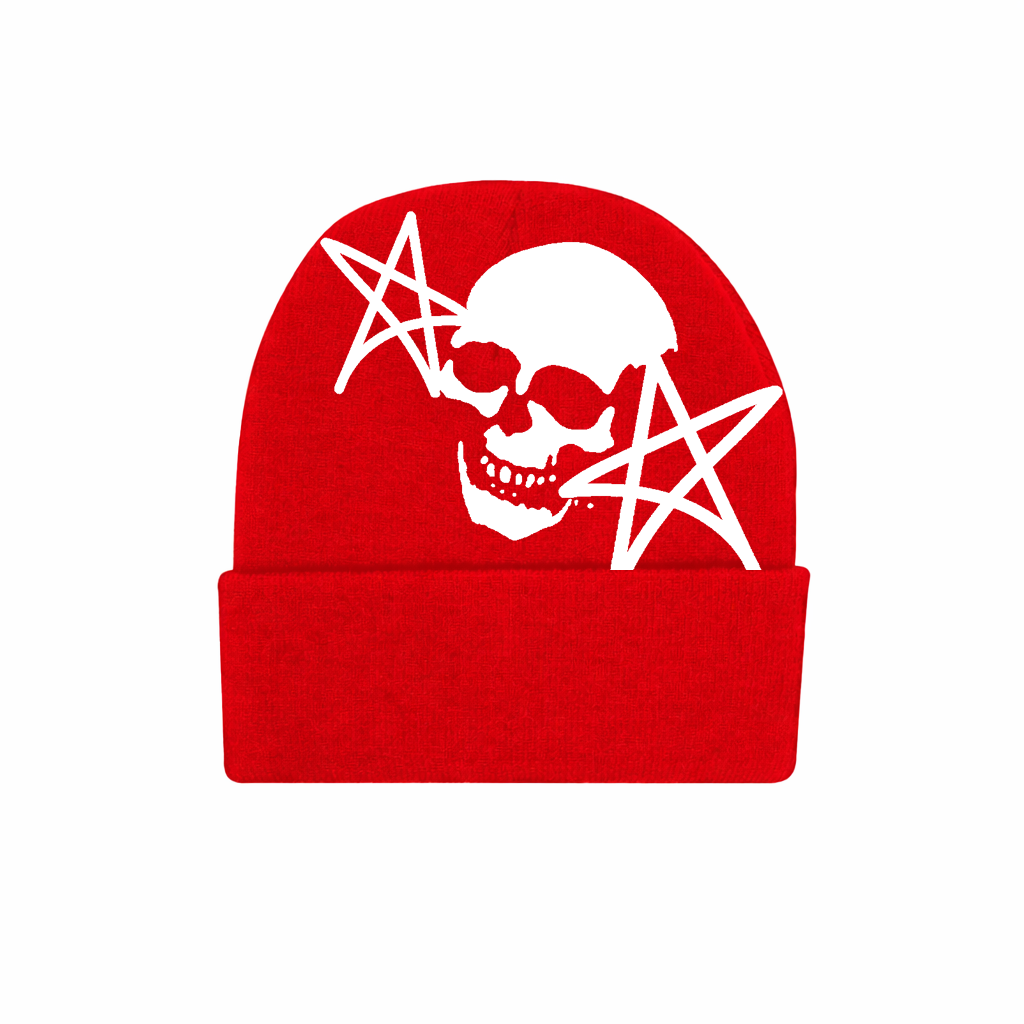 Skull & Stars Y2K Style Beanie